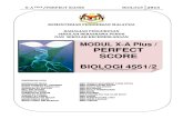Modul Perfect Score SBP Biology SPM 2013 Question and Scheme