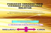 Pengaruh Tamadun India Terhadap Pembangunan Malaysia