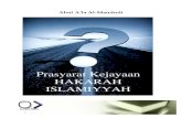 Prasyarat Kejayaan Harakah Islamiyah
