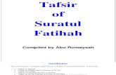Tafsir Surah Fatihah