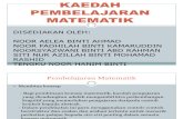 k1-Kaedah Pembelajaran Matematik
