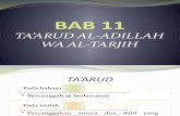 12 Ta'arud Al-Adillah Wa Al-Tarjih