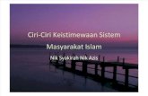 Pendidikan Islam Semester 1: Ciri-Ciri Keistimewaan Sistem Masyarakat Islam