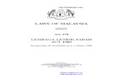 Act 278 Lembaga Letrik Sabah Act 1983