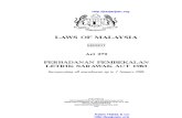 Act 279 an Pembekalan Letrik Sarawak Act 1983
