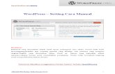 Setting Wordpress Cara Manual