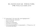KAEDAH & TEKNIK
