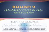 10 Al-Mantuq & Al-Mafhum
