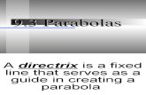 9.3 Parabolas