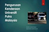 Pengurusan Kenderaan Universiti Putra Malaysia