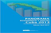 Panorama Económico y Social. Cuba 2013