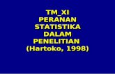 METOPEL TM 11  PERANAN STATISTIKA