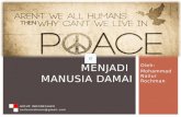 Menjadi manusia damai