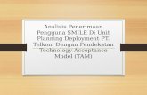 Analisis penerimaan pengguna smile di unit planning deployment pt. telkom dengan pendekatan technology acceptance model (tam)