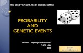 PROBABILITY AND GENETIC EVENTS