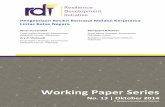 Working Paper Series No. 13