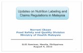 MALAYSIA Nutrition & Labeling Claims_2015