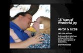 Aaron & Lizzie 16 Anniversary