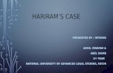 HARIRAM’S CASE PPT BY ABEL & AKHIL