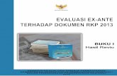Evaluasi Ex-Ante Terhadap Dokumen RKP 2013 (Buku I Hasil Reviu)