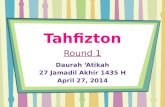 Tahfizton (Round 1)
