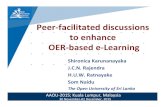 Peer-facilitated discussions to enhance OER-based e-Learning