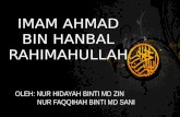 Imam Ahmad bin Hanbal Rahimahullah (Pendidikan Islam Tingkatan 4)