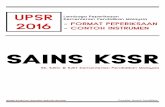 Sains (kssr) upsr 2016 format dan instrumen