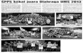 SPPS k19 ekal Juara Olabraga UMS 2013