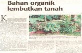 Bahan organik lembutkan tanah