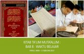 Ta'lim Muta'allim - Bab 8 - Waktu Belajar