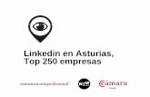 Informe Linkedin en el Top 250 de empresas de Asturias