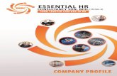 Company Profile - Essential HR Consultancy Sdn Bhd 2015