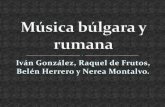 Música búlgara y rumana