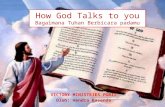 Bagaimana tuhan berbicara kepada kita