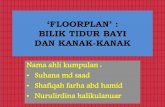 Floorplan’ bilik tidur bayi dan kanak-kanak