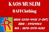 0858-5200-4405 (I-SAT) | Kaos Muslim Anak Perempuan