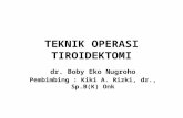 tehnik operasi tiroidektomi