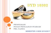 Taklimat kursus SYD10302 Fiqh al-Munakahat