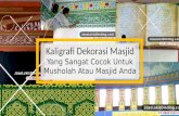 Kaligrafi Hiasan Dinding Masjid | WA +62 823 1637 6688