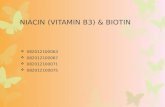 Mel niacin (vitamin b3)