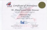 PMP Certificate for Eng Ahmad Jamal