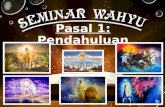 Seminar wahyu pasal 1 pendahuluan revised 07 mei 2016