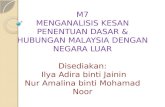 Kesan penentuan dasar & hubungan malaysia dgn negara luar   lya & lynn