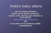 Ankit’s baby sitters