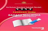 KEMENTERIAN PELAJARAN MALAYSIA · PDF fileStruktur Modul 12 8 ... Buku Panduan Guru Bahasa Malaysia Tahun Dua ini disediakan sebagai ... utama yang menyokong antara satu sama lain