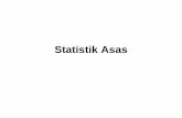 Statistik Asas - :: Amaljaya.com Asas.pdf · Statistik Asas •Statistik asas merupakan satu teknik matematik ... •Dalam ujian dan peperiksaan, kaedah statistik digunakan untuk