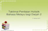 Taklimat Penilaian Holistik Bahasa Melayu bagi Darjah 2cedarpri.moe.edu.sg/qql/slot/u536/Parents/2017/p2/P2 Parents... · •Objektif penilaian holistik ... CONTOH UJIAN MINI. Kosa