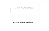 Tata Air Rawa (Makro) - · PDF file03/04/2013 2 PEDOMAN TEKNIS ... bertujuan mengelola berfungsinya jaringan drainase irigasi seperti navigasi, ... 03/04/2013 19 Tahapan Pengembangan