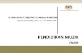 KURIKULUM STANDARD SEKOLAH RENDAH - … KSSR... · kementerian pendidikan malaysia kurikulum standard sekolah rendah dokumen standard kurikulum dan pentaksiran pendidikan muzik enam